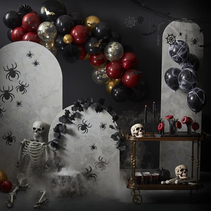 Fright Night Decoratieslinger zwarte klimop 180 cm