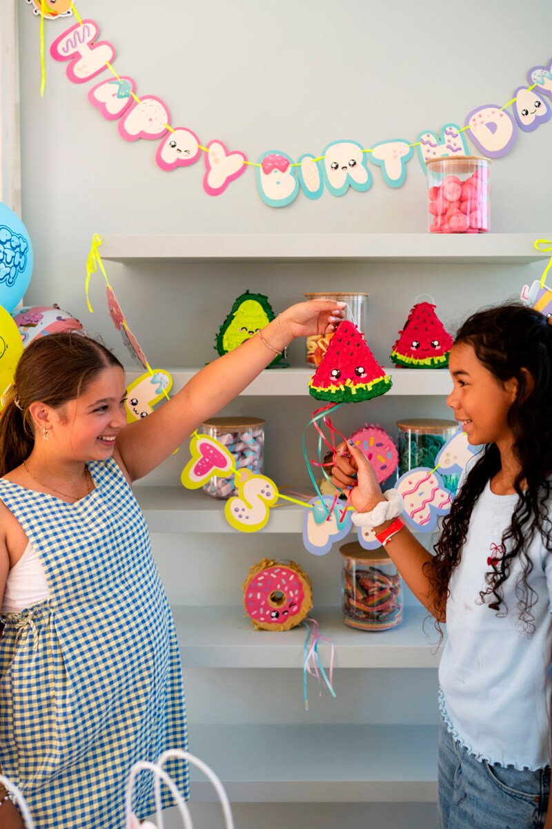Mini Piñatas Kawaii Avocado & Meloen