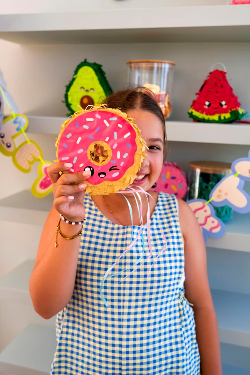 Mini Piñatas Kawaii Donut & IJsje