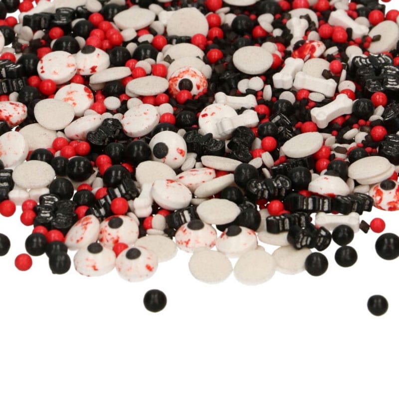 FunCakes - Halloween strooisel ogen en vleermuizen 70 g
