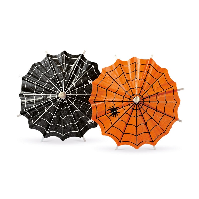 Halloween BOO! Parasolprikkers 8 stuks