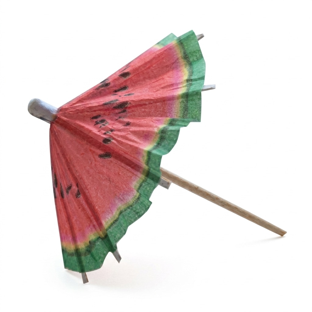 Drankparaplu Watermeloen 6 stuks