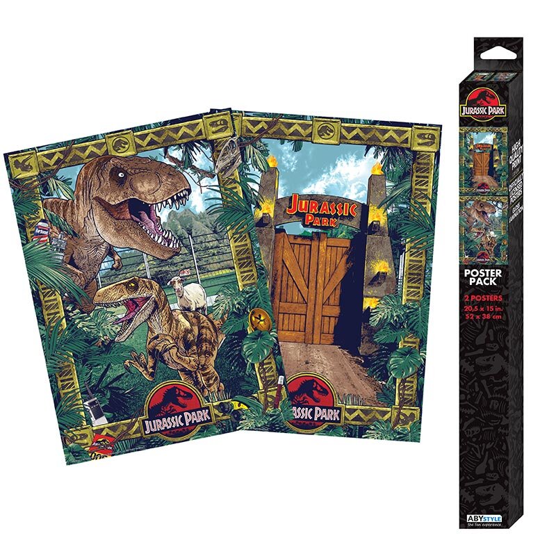 Jurassic Park - Posters Chibi Park Entrance 2 stuks