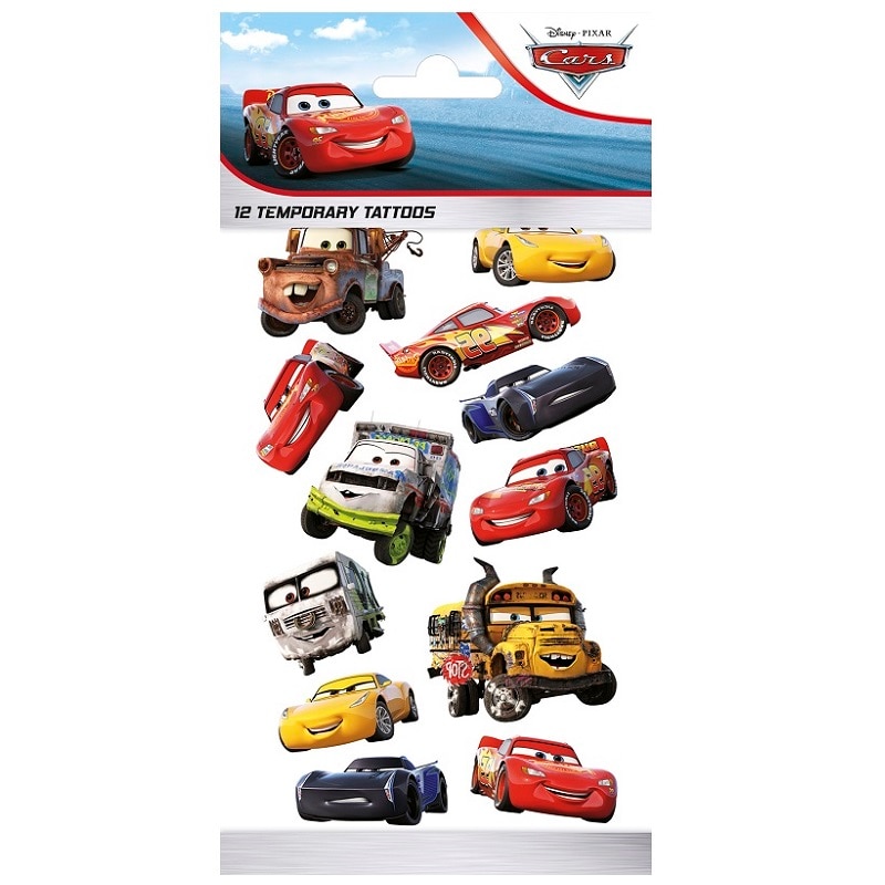 Disney Cars - Neptattoos voor kinderen 12 stuks