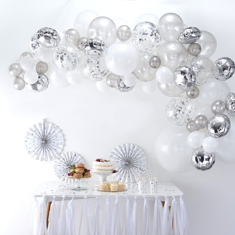 DIY Ballonnenboog - Zilver