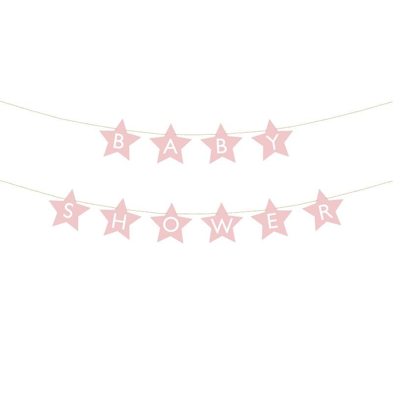 Slinger Sterren - Babyshower Roze