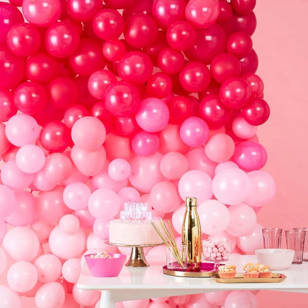 DIY Ballonwand roze ombre 210-delig
