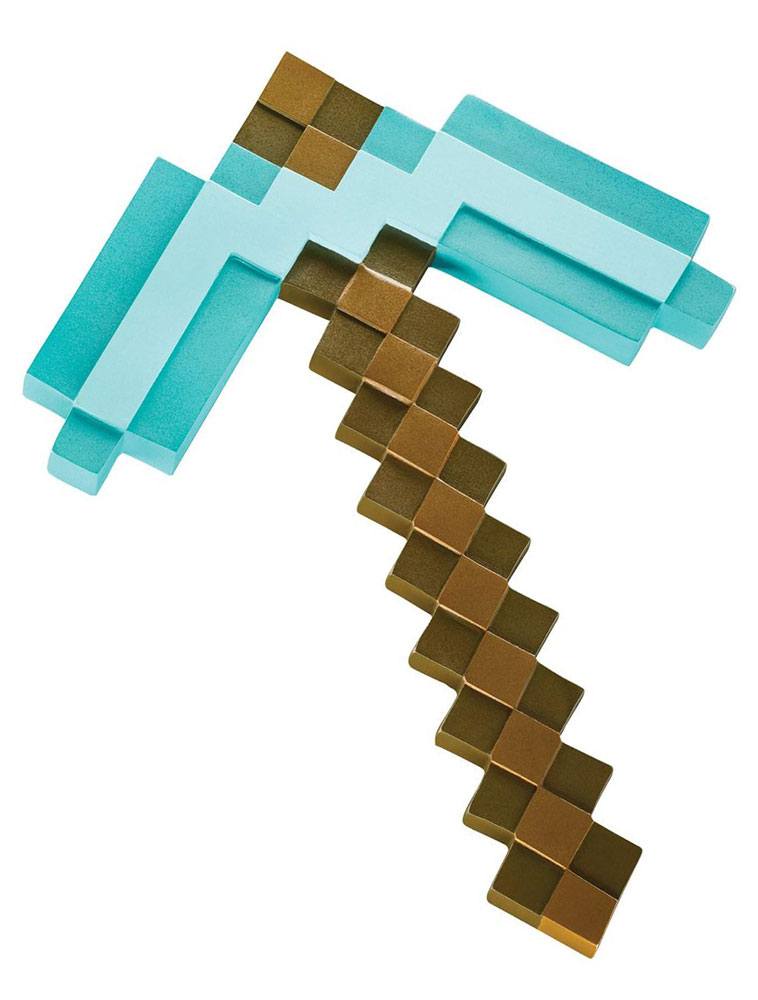 Minecraft - Diamanten Pickaxe Plastic Replica 40 cm