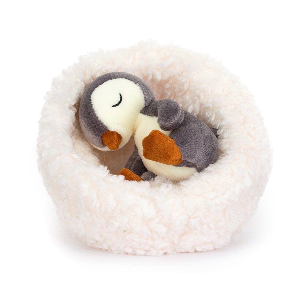 Jellycat - Pinguïn met nest 14 x 13 cm