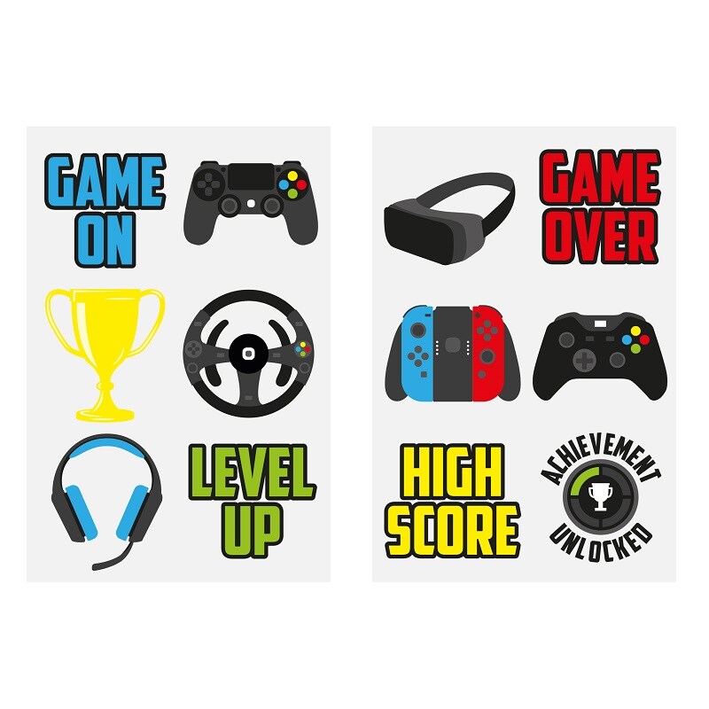 Neptattoos voor kinderen - Gaming 6 stuks