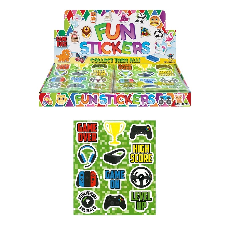 Gaming Party - Stickers 12 stuks