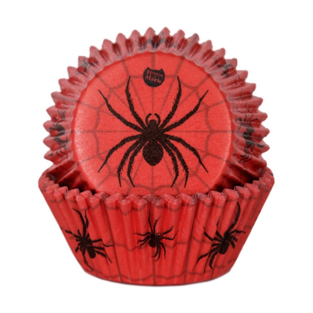 Muffinvormpjes Halloween Spinnen 48 stuks