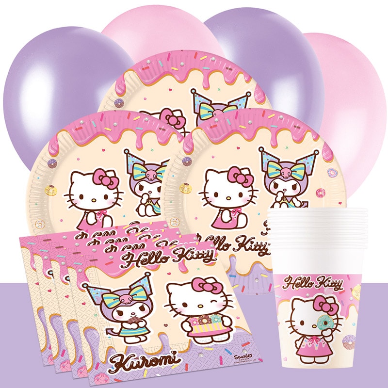 Hello Kitty Kuromi Feestpakket 8-16 gasten