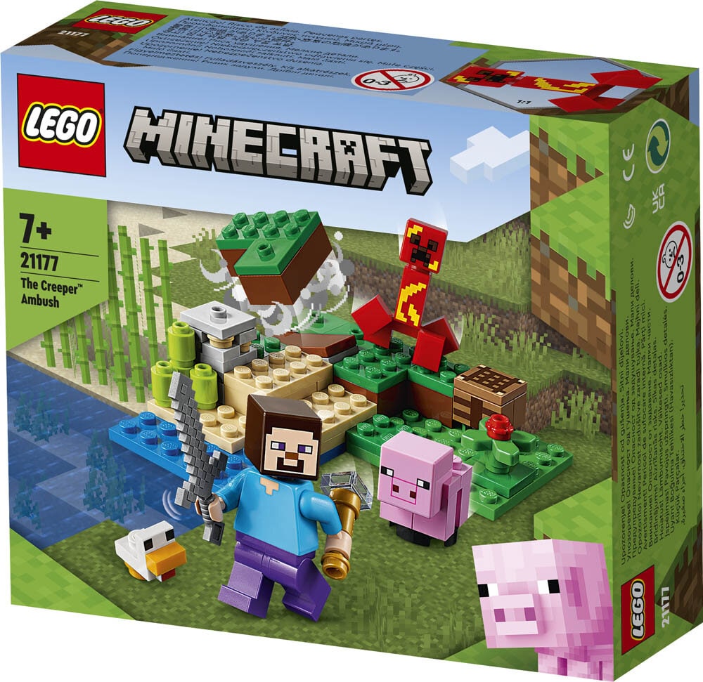 LEGO Minecraft - De Creeper hinderlaag 7+