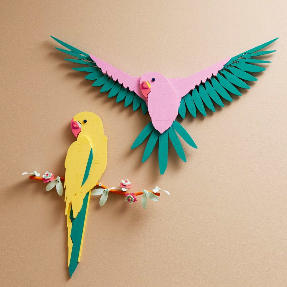 LEGO Art - De Faunacollectie – Kleurrijke papegaaien 18+