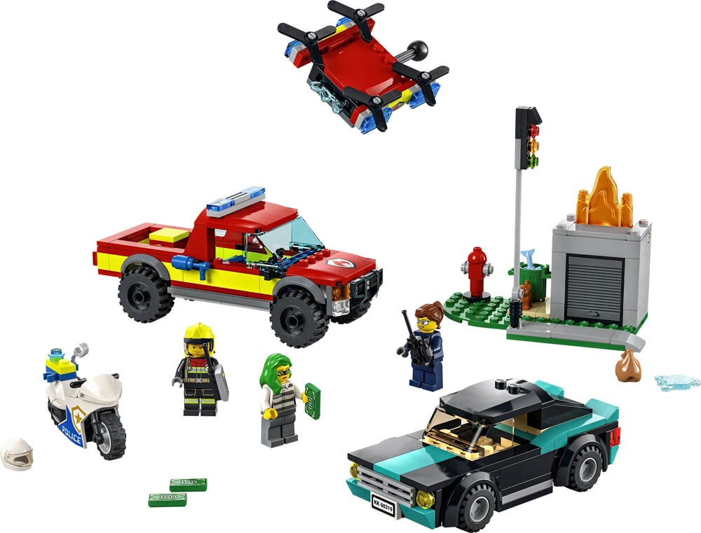 LEGO City - Brandweer & Politie achtervolging 5+