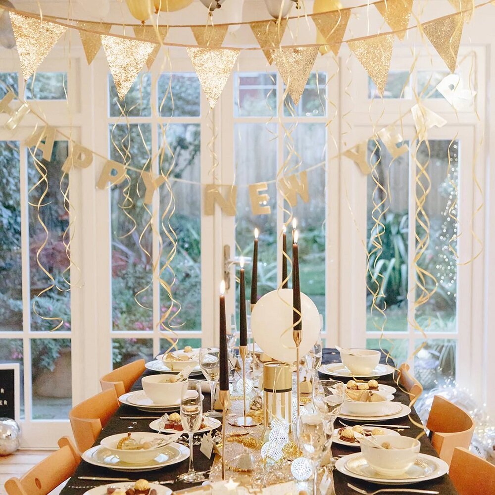 Luxe Roségoud Glitterende Slinger 3 meter
