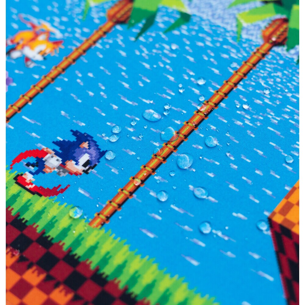 Sonic the Hedgehog - Gamiemuismat XL, LED-licht 40 x 90 cm