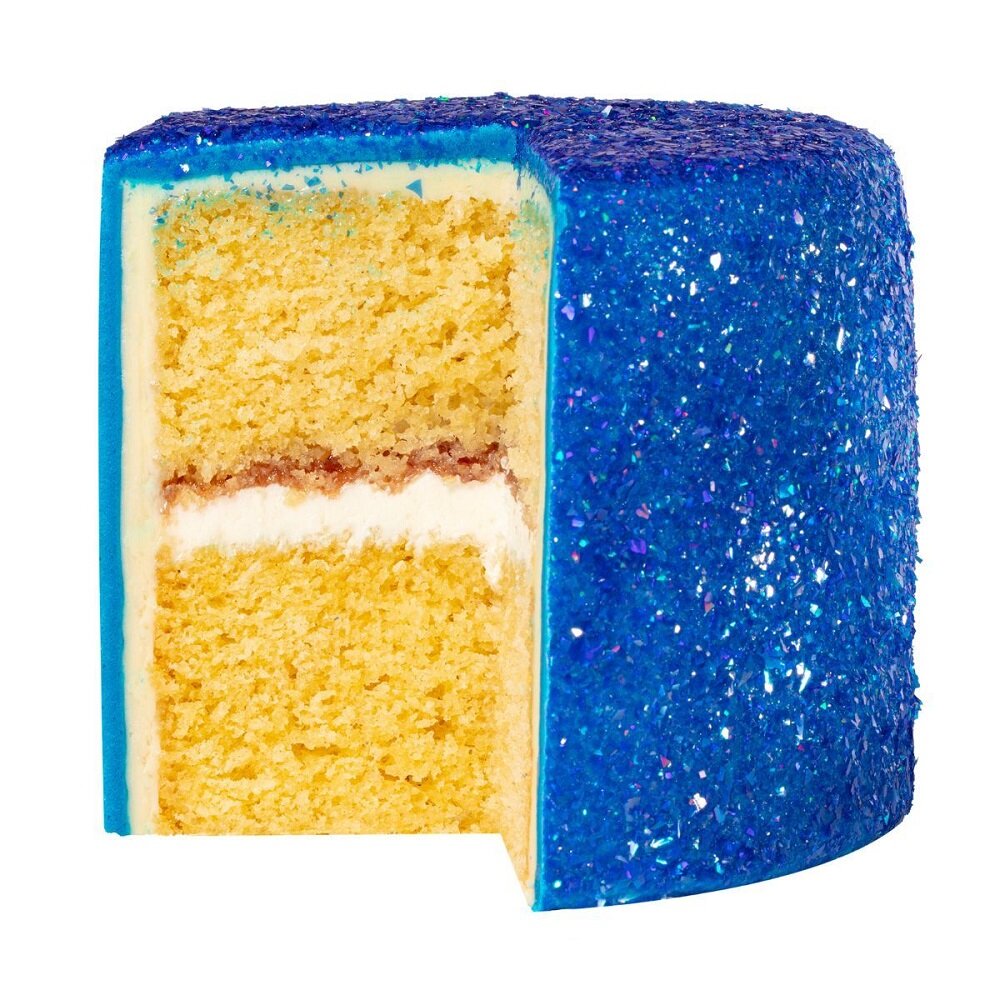 PME Eetbare Glittervlokken, blauw