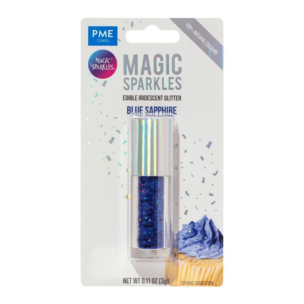 PME Eetbare Glittervlokken, blauw