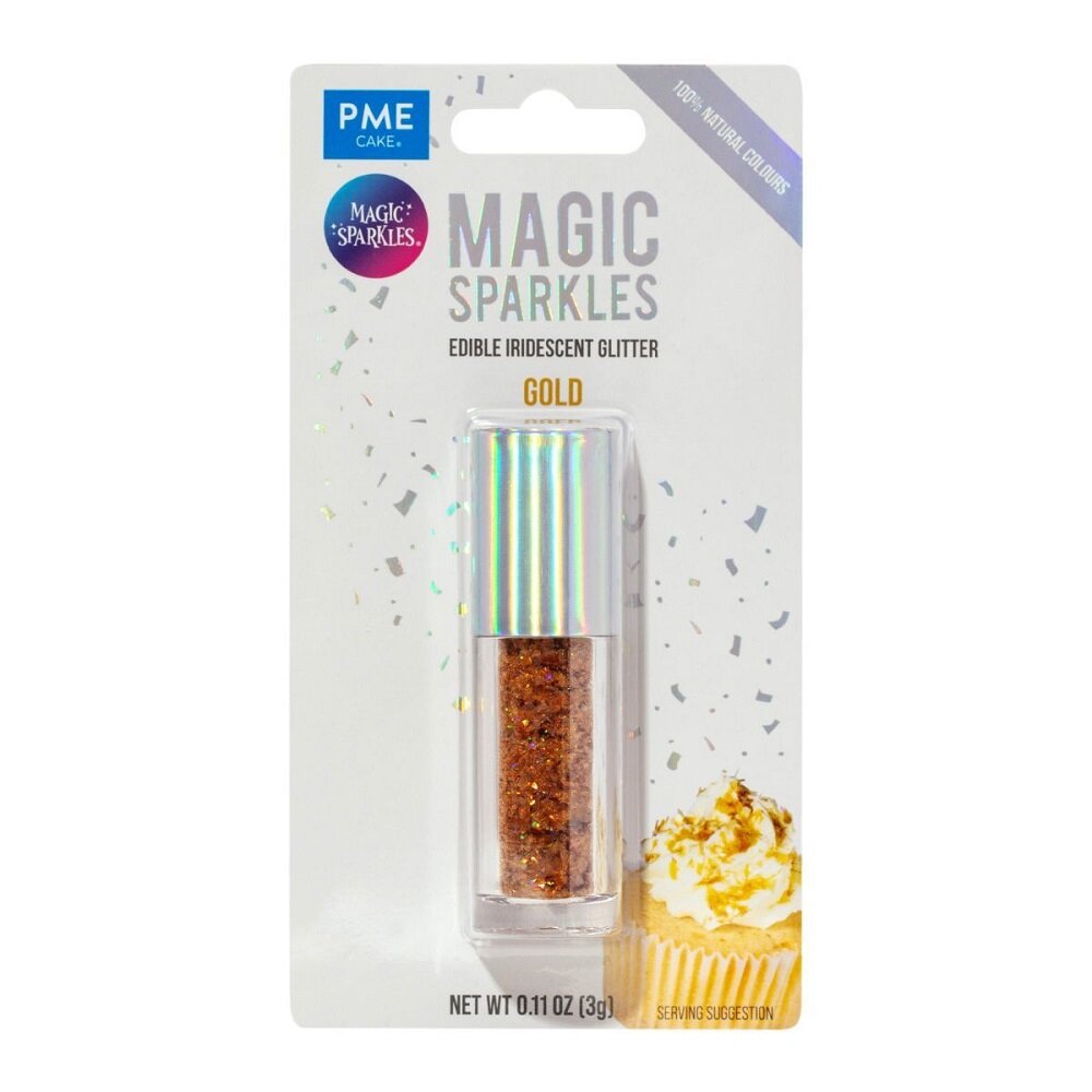 PME Eetbare glittervlokken, goud