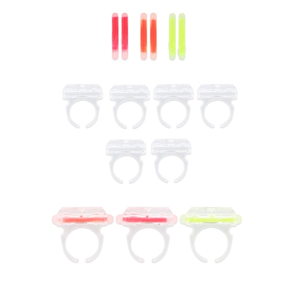 Glow in the dark ringen 6 stuks