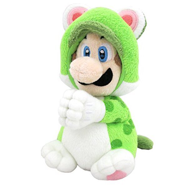 Super Mario Bros - Knuffel Magnet Cat Luigi 19 cm