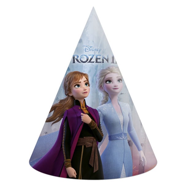 Frozen 2 - Feesthoedjes 6 stuks