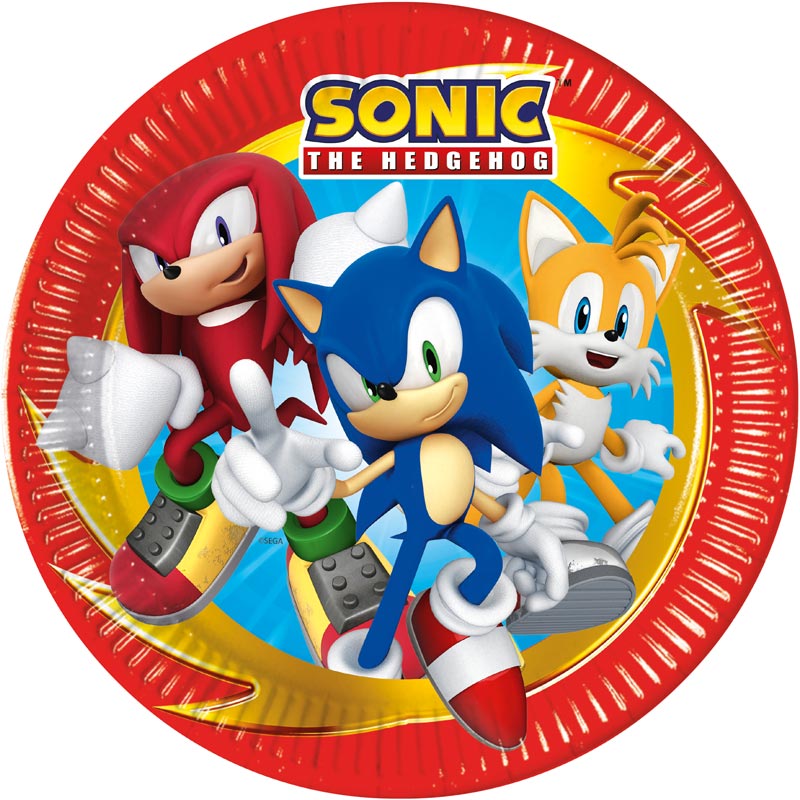 Sonic the Hedgehog - Bordjes 8 stuks