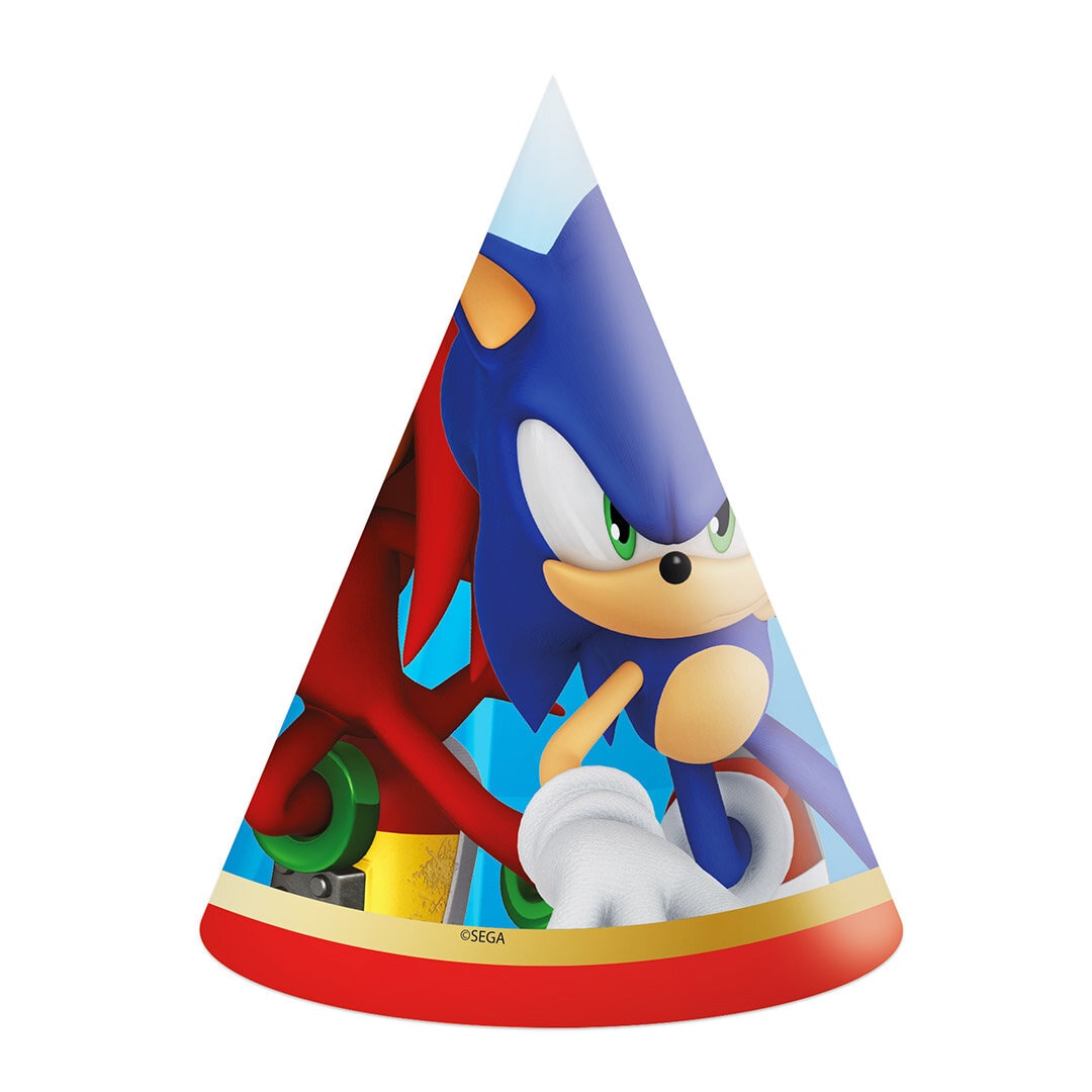Sonic the Hedgehog - Feesthoedjes 6 stuks
