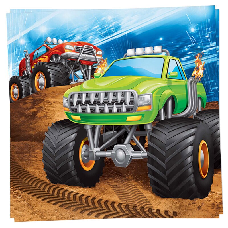 Monster Truck - Servetten 16 stuks