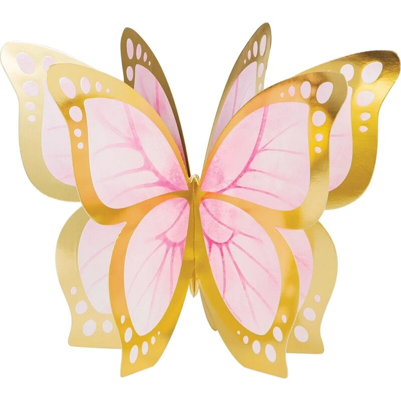 Glinsterende Vlinder - Tafeldecoratie 3D 3 stuks
