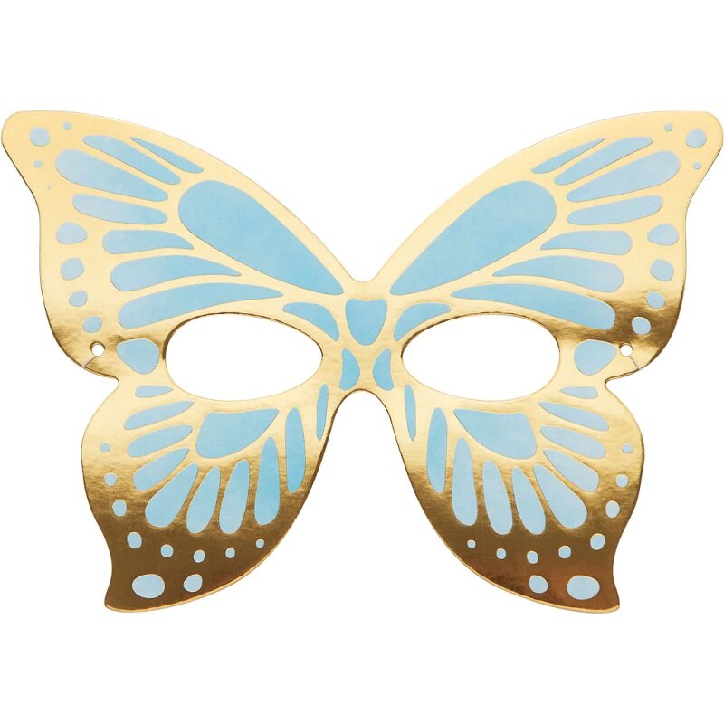 Glinsterende Vlinder - Maskers 8 stuks