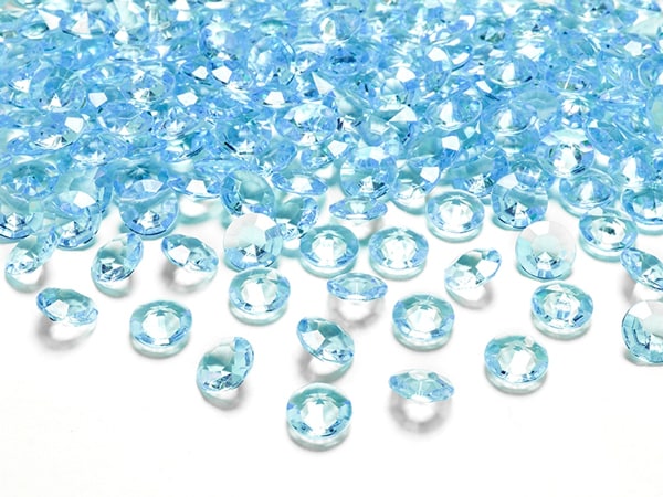 Diamantconfetti - Lichtblauw 100 stuks
