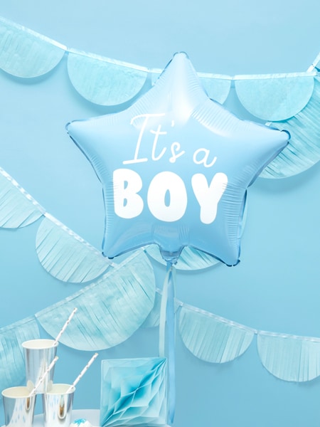Stervormige Folieballon It´s a boy
