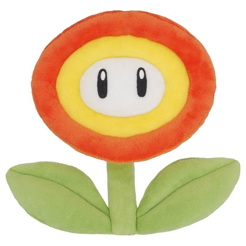 Super Mario Bros - Knuffel Fire Flower 18 cm