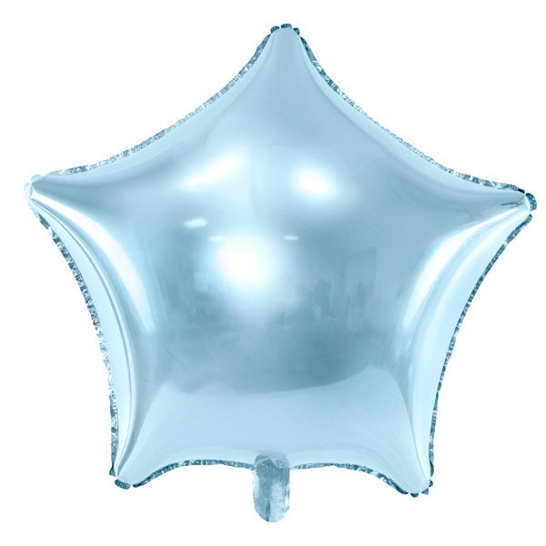 Folieballon Ster - Lichtblauw 48 cm