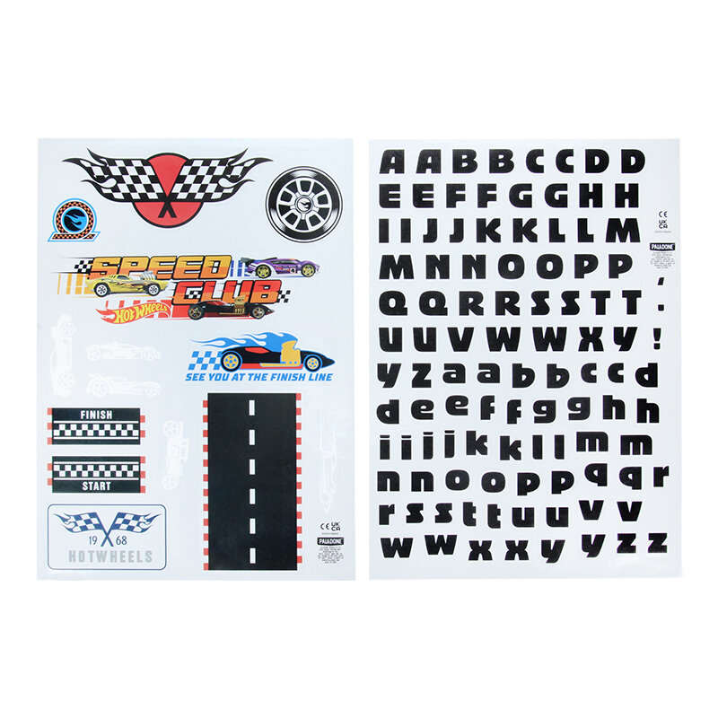 Hot Wheels Muurdecoratie 143-delig