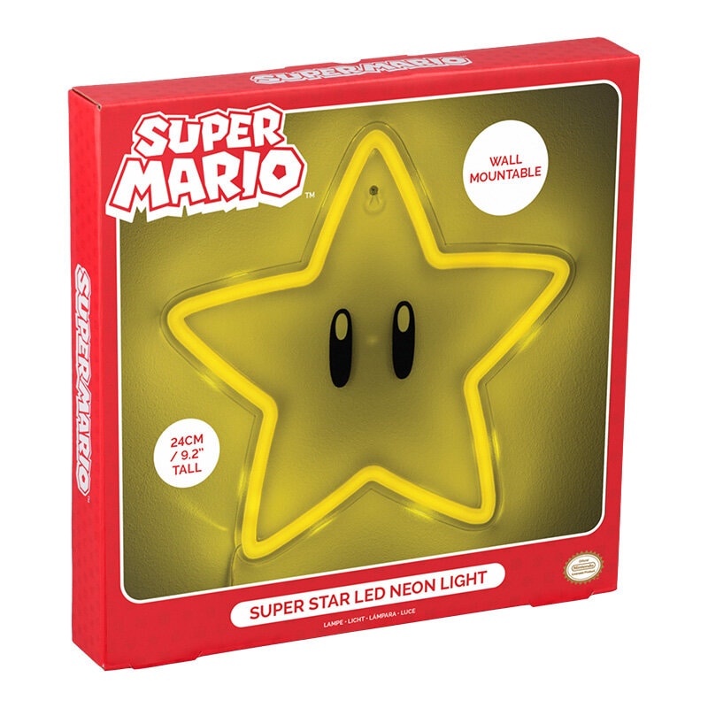 Super Mario LED-Wandlamp Superstar