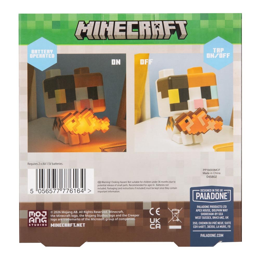 Minecraft Cat GloBuddies Lamp