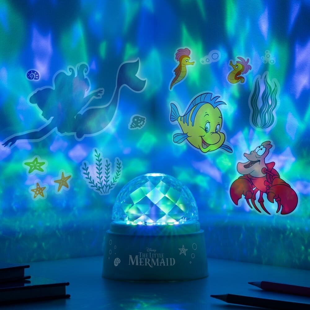 De Kleine Zeemeermin - Lamp met projector en stickers