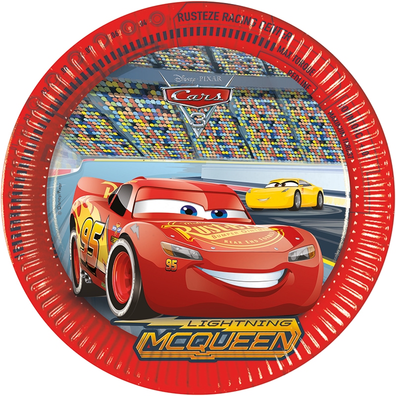 Disney Cars 3 - Bordjes 8 stuks