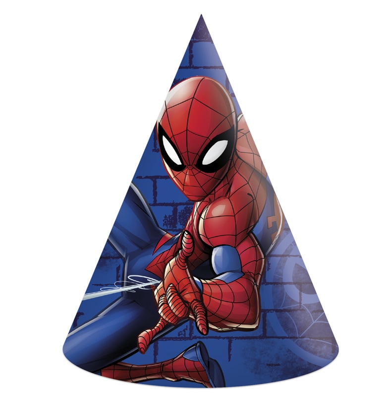 Spiderman Team Up - Feesthoedjes 6 stuks