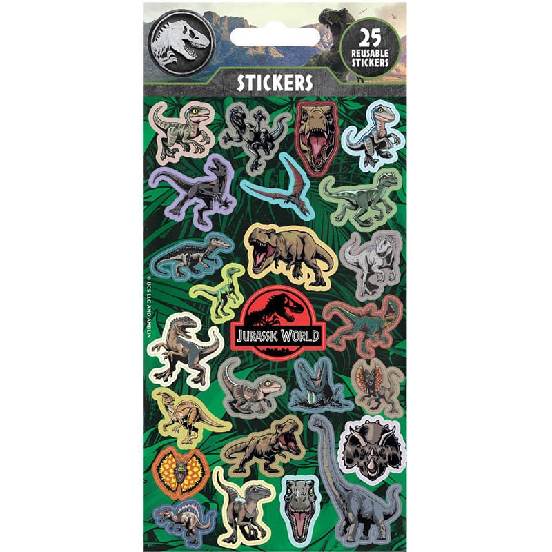 Jurassic World Stickers 25 stuks