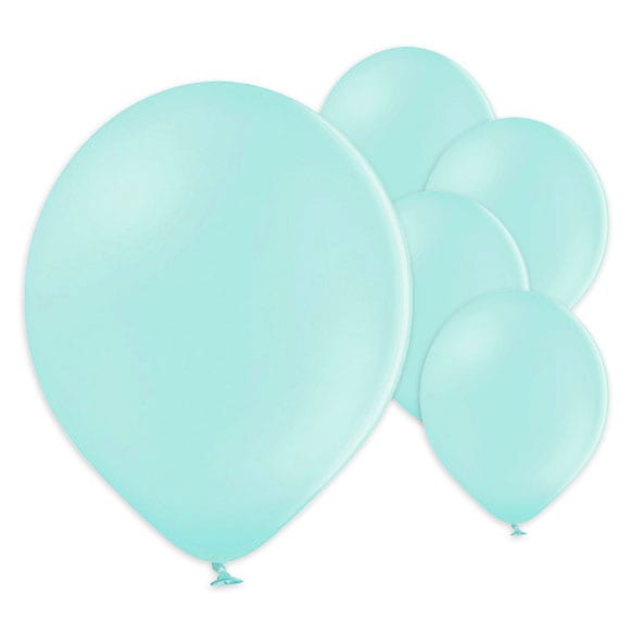 Ballonnen in licht mintgroene pastelkleur 50 stuks