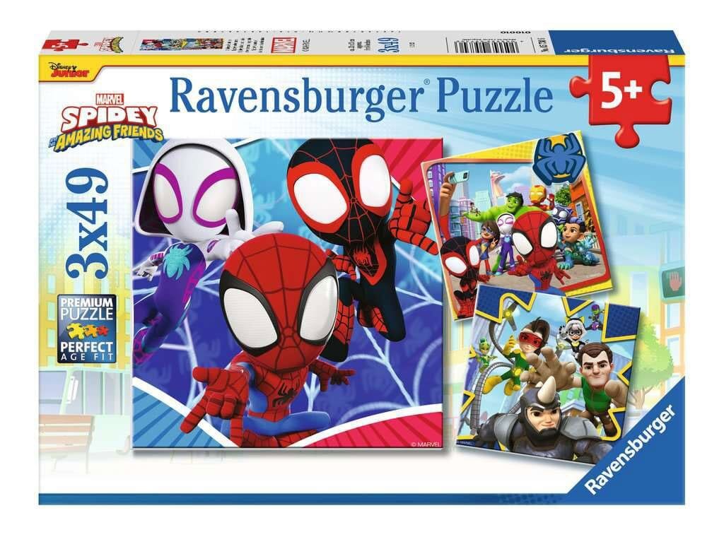 Ravensburger Puzzel - Spidey and His Amazing Friends 3x49 stukjes