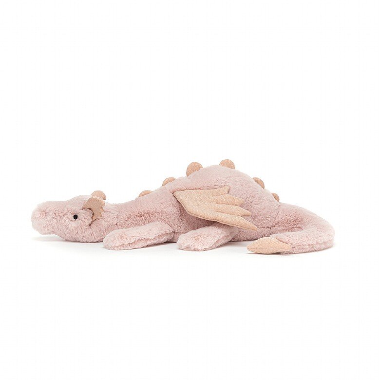 Jellycat - Liggende roze draak 50 cm