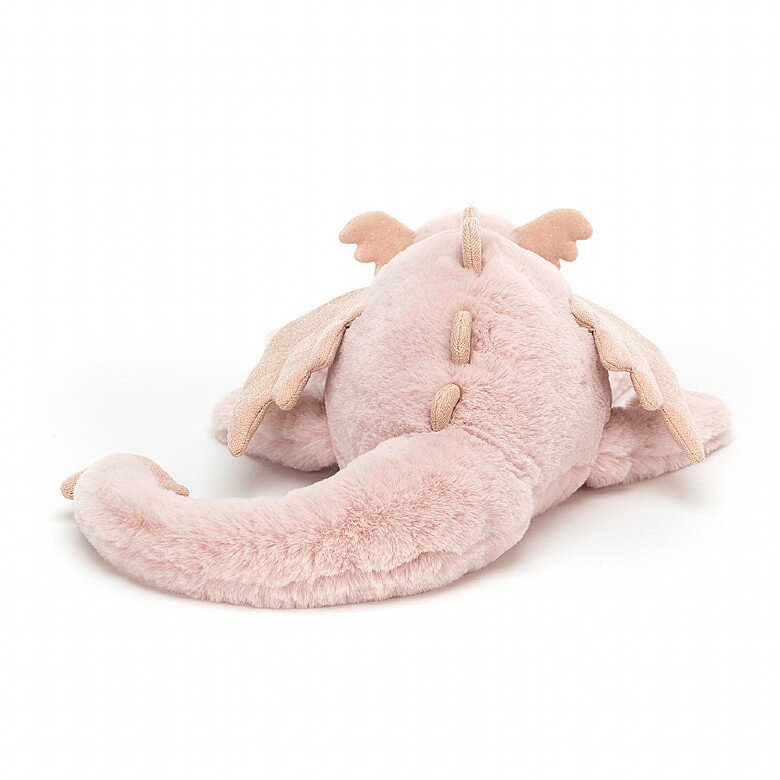 Jellycat - Liggende roze draak 50 cm