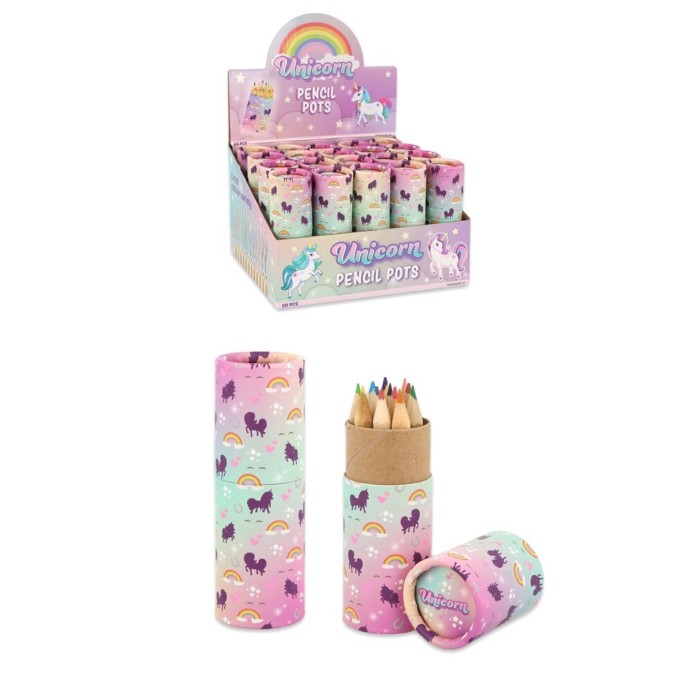 Eenhoorn kleurpotloden in koker