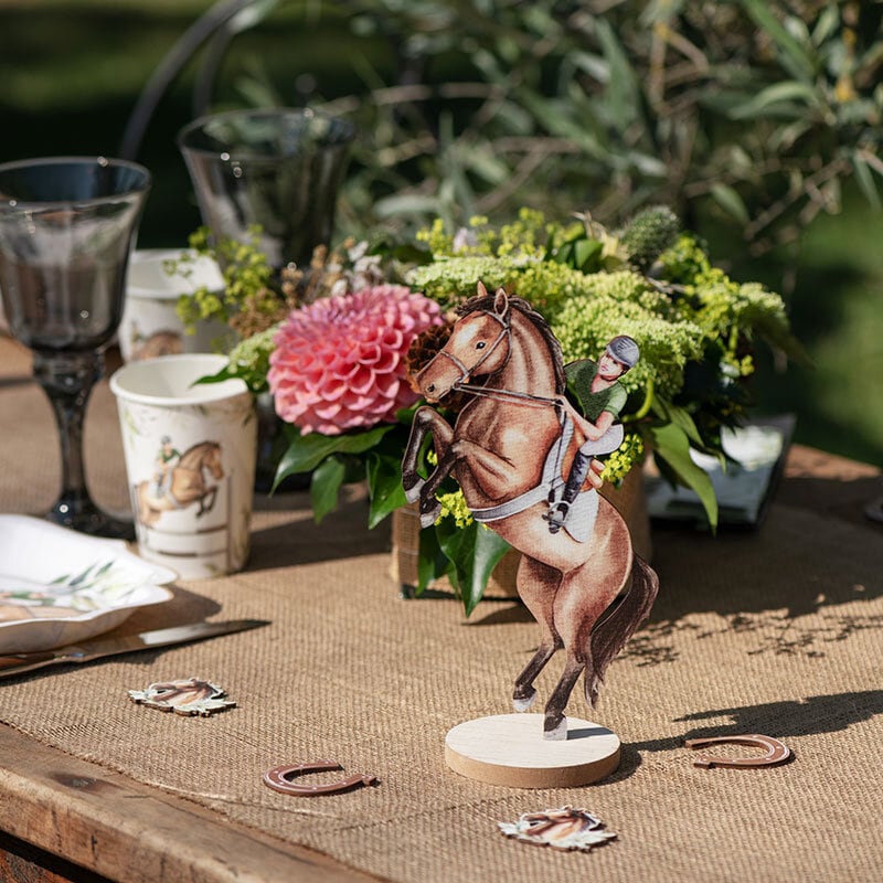 Champion Horse - 2D Tafeldecoratie in hout 20 cm